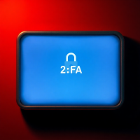 Retro window with 2FA prompt and shield icon