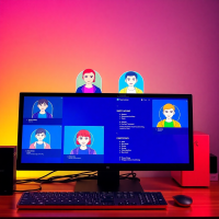 A computer with multiple user accounts showing compartmentalization of digital identities with separate profiles and isolated environments